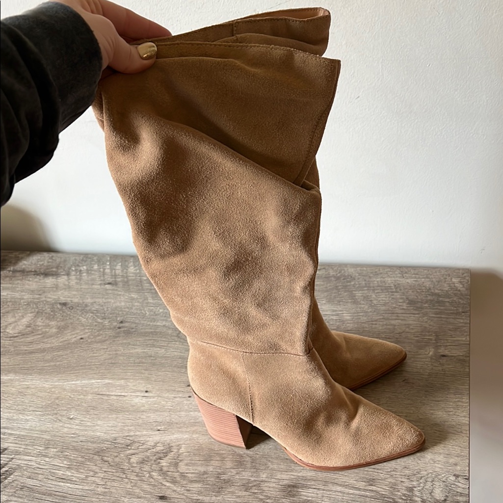 Tan Suede Women's Boots
